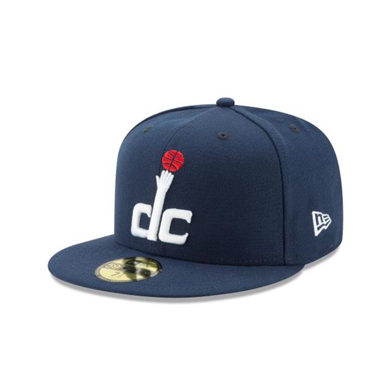 NBA Washington Wizards Team Color 59Fifty Fitted (AKV2009) - Blue New Era Caps